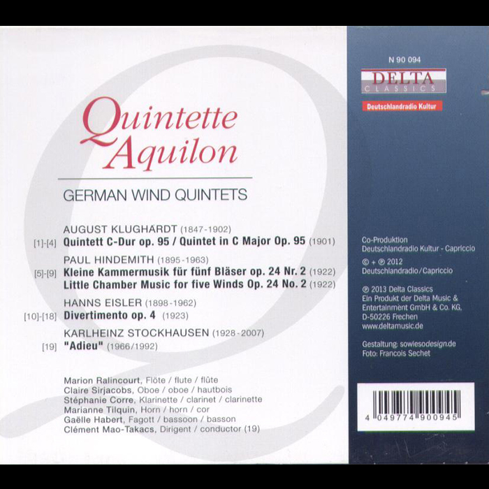 German Wind Quintets - back cover
