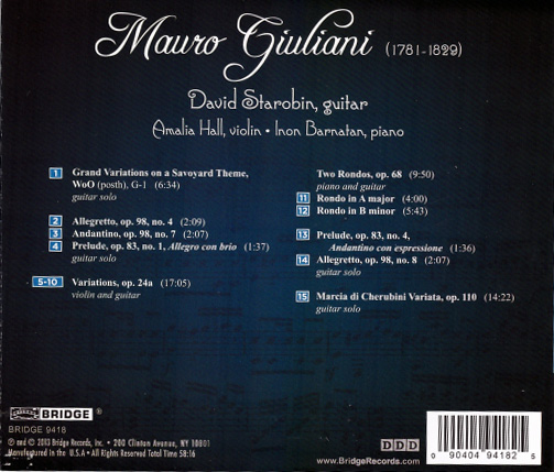 Mauro Giuliani guitar trios
